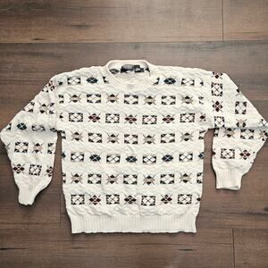 Vintage Knightsbridge 100% Cotton Sweater Size Large